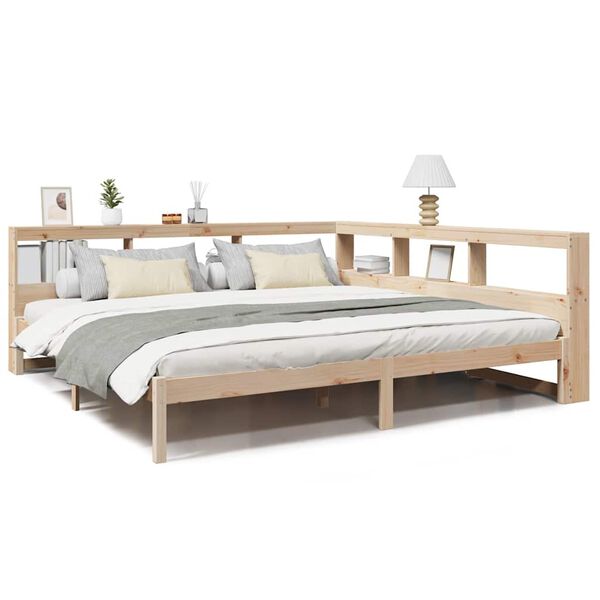 vidaXL Letto Libreria senza Materasso 180x200 cm in Legno di Pino