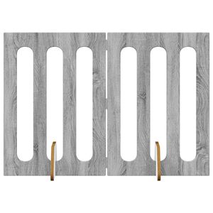 vidaXL Recinto pieghevole per animali 2 pcs Sonoma grigia