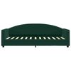 vidaXL Divano Letto con Materasso Verde Scuro 80x200 cm in Velluto