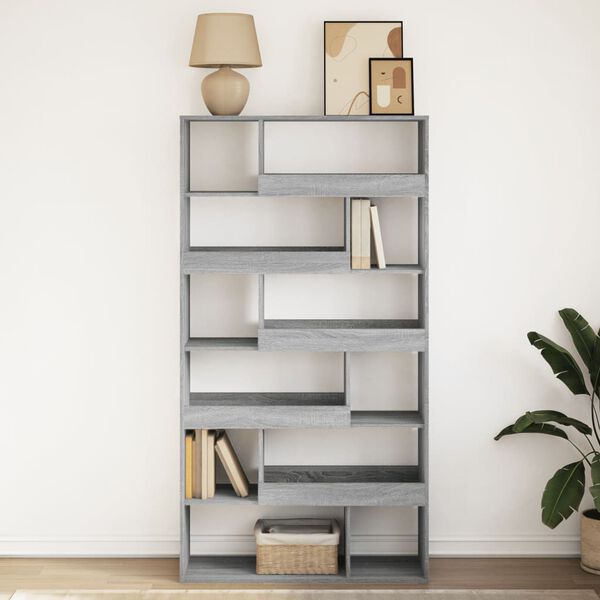 vidaXL Libreria Grigio Sonoma 100x33x187,5 cm in Truciolato
