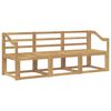 vidaXL Set di divani da esterno 3 pcs Bianco 185,5 x 63 x 73 cm