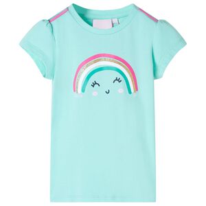 Maglietta da Bambina Menta Chiaro 116