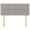 vidaXL Testiera Grigio Chiaro 90x5x78/88 cm in Tessuto