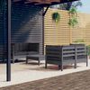 vidaXL Set Divani da Giardino 5 pz con Cuscini Antracite Legno di Pino