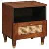 vidaXL Armadio da Notte con cassetto Marrone 40 x 33 x 46 cm