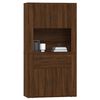 vidaXL Credenza Rovere Marrone in Legno Multistrato