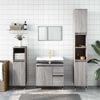 vidaXL Armadietto Bagno Grigio Sonoma 65x33x60 cm in Legno Multistrato