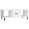 vidaXL Tavolino da Salotto Bianco 102x50x40 cm in Legno Multistrato