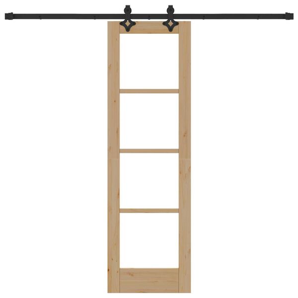 vidaXL Porta scorrevole Naturale 61 x 198,5 cm