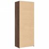 vidaXL Credenza Rovere Marrone 70x41x185 cm in Legno Multistrato