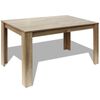 vidaXL Tavolo da Pranzo 140x80x75 cm Rovere