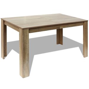 vidaXL Tavolo da Pranzo 140x80x75 cm Rovere
