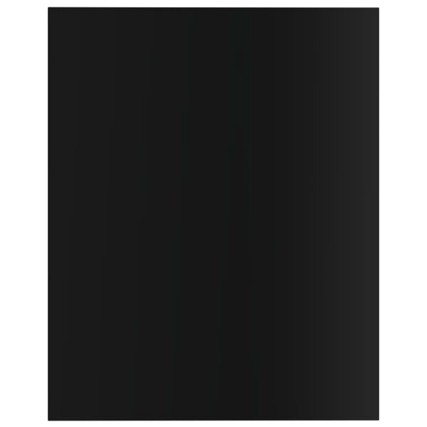vidaXL Ripiani per Libreria 4pz Nero Lucido 40x50x1,5cm Multistrato