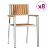 vidaXL Sedia da Giardino 8 pz