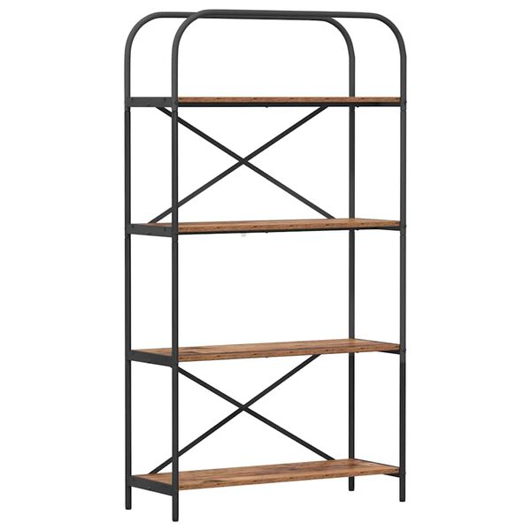 vidaXL Libreria Legno vecchio 80 x 30 x 146 cm Legno multistrato