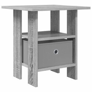 vidaXL Comodino Grigio Sonoma 41 x 40 x 45 cm Legno multistrato