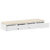 vidaXL Cassetti per letto con cassetto Bianco 120 x 36,5 x 16,5 cm