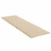 vidaXL Cuscino per Lettino Beige 200x70x3 cm in Tessuto Oxford