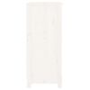 vidaXL Credenza Bianca 70x35x80 cm in Legno Massello di Pino