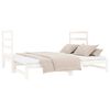 vidaXL Dormeuse Estraibile Bianca 2x(90x190) cm Legno Massello di Pino