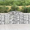 vidaXL Cesti Gabbioni ad Arco 9 pz 300x30x100/120 cm Ferro Zincato
