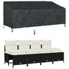 vidaXL Copertura per panchina da giardino Nero 220 x 100 x 89 cm