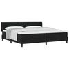 vidaXL Letto box spring con materasso con materasso Nero 200 x 200 cm