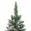 vidaXL Albero di Natale Artificiale Sottile Verde e Bianco 240 cm