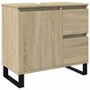 vidaXL Armadietto da Bagno Rovere Sonoma 65x33x60 cm Legno Multistrato