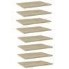 vidaXL Ripiani per Libreria 8pz Rovere Sonoma 40x30x1,5cm Multistrato