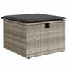 vidaXL Set Divano da Giardino 9pz con Cuscini Grigio Chiaro Polyrattan