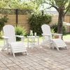 vidaXL Mobili da lounge da giardino 3 pcs Bianco 38 x 38 x 46cm