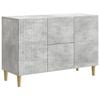 vidaXL Credenza Grigio Cemento 89 x 34,5 x 60 cm Legno ingegnerizzato