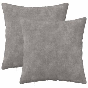 vidaXL Federa 2 pcs HEERLEN Grigio Chiaro 30 x 30 cm