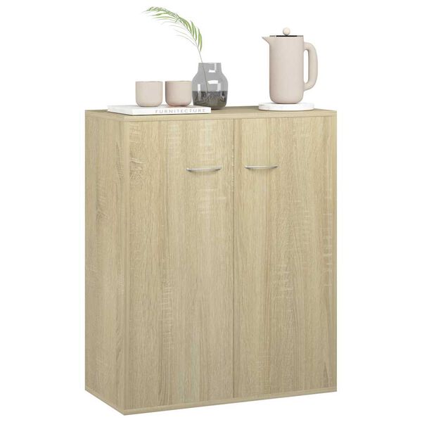 vidaXL Credenza Rovere Sonoma 60x30x75 cm in Legno Multistrato