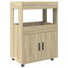 vidaXL Carrello Bar Rovere Sonoma 60x39,5x89 cm in Legno Multistrato