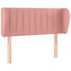 vidaXL Testiera ad Orecchio Nera 93x23x78/88 cm in Velluto