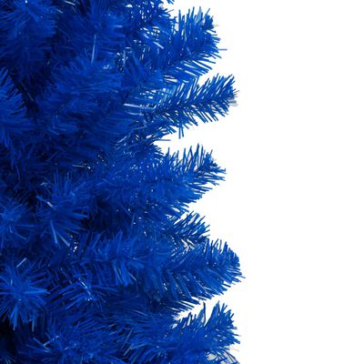 vidaXL Albero di Natale Preilluminato con Supporto Blu 180 cm in PVC