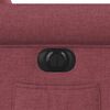 vidaXL Poltrona Elettrica Reclinabile Rosso Vino in Tessuto