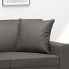 vidaXL Cuscini Decorativi 2pz Grigio 40x40 cm in Similpelle