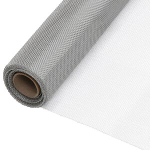 vidaXL Recinzione in Rete in Acciaio Inossidabile 80x500 cm Argento