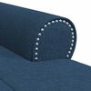 vidaXL Chaise Lounge con cuscino Blu 91 x 157 x 91 cm Tessuto