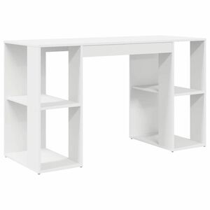 vidaXL Scrivania Bianco Legno ingegnerizzato 130 x 50.5 x 75 cm