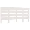 vidaXL Testiera per Letto Bianca 200x3x80 cm in Legno Massello di Pino