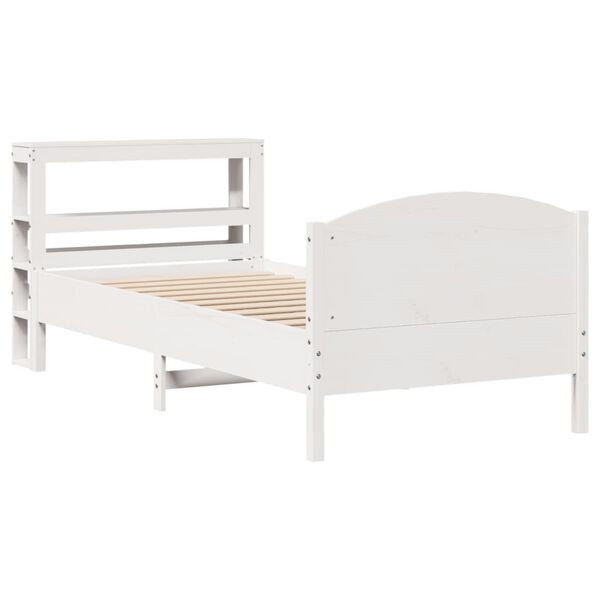 vidaXL Letto senza Materasso Bianco 90x200 cm Legno Massello di Pino