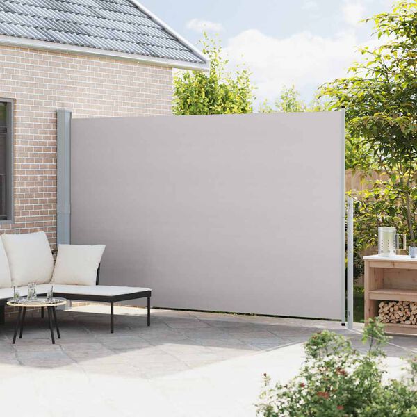 vidaXL Tenda Laterale Retrattile per Patio 220x500 cm Grigia