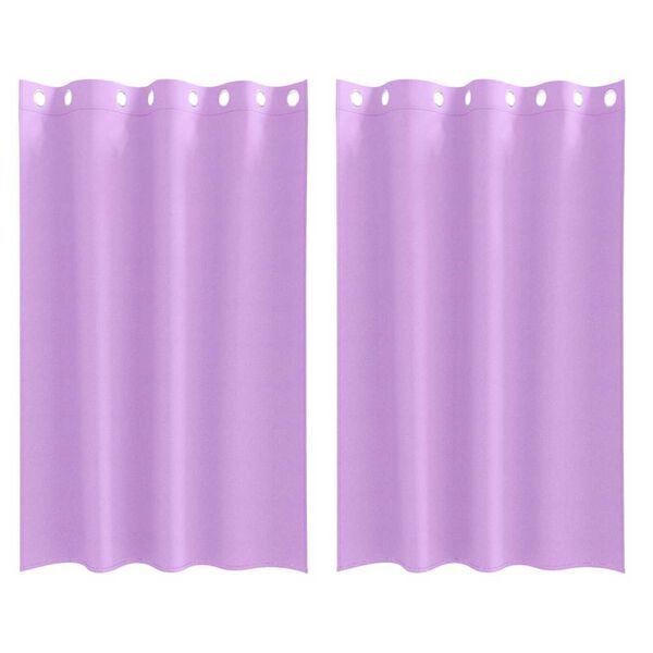 vidaXL Tende Blackout con Anelli 2 pcs Viola 175 x 140 cm Poliestere