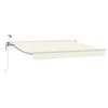 vidaXL Tettuccio Elettrico Retrattile Crema e Bianco 2,5 x 2 m