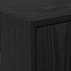 vidaXL Mobile da Bagno Rovere Nero 63 x 29 x 55 cm Legno multistrato