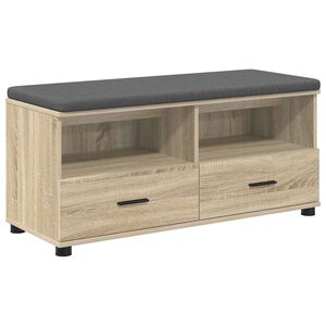 vidaXL Panca per ingresso Rovere Sonoma 100 x 38 x 46 cm